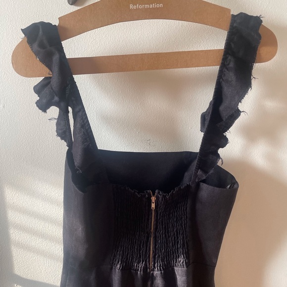 Reformation Spaulding Linen Midi Dress - Picture 7 of 9
